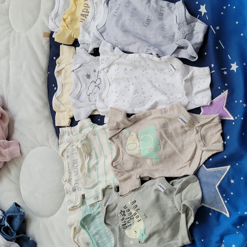 Lot of 13 Preemie Onsies